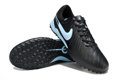 Men's Nike Tiempo Legend 10 Academy TF Football Shoes - Black/Jade