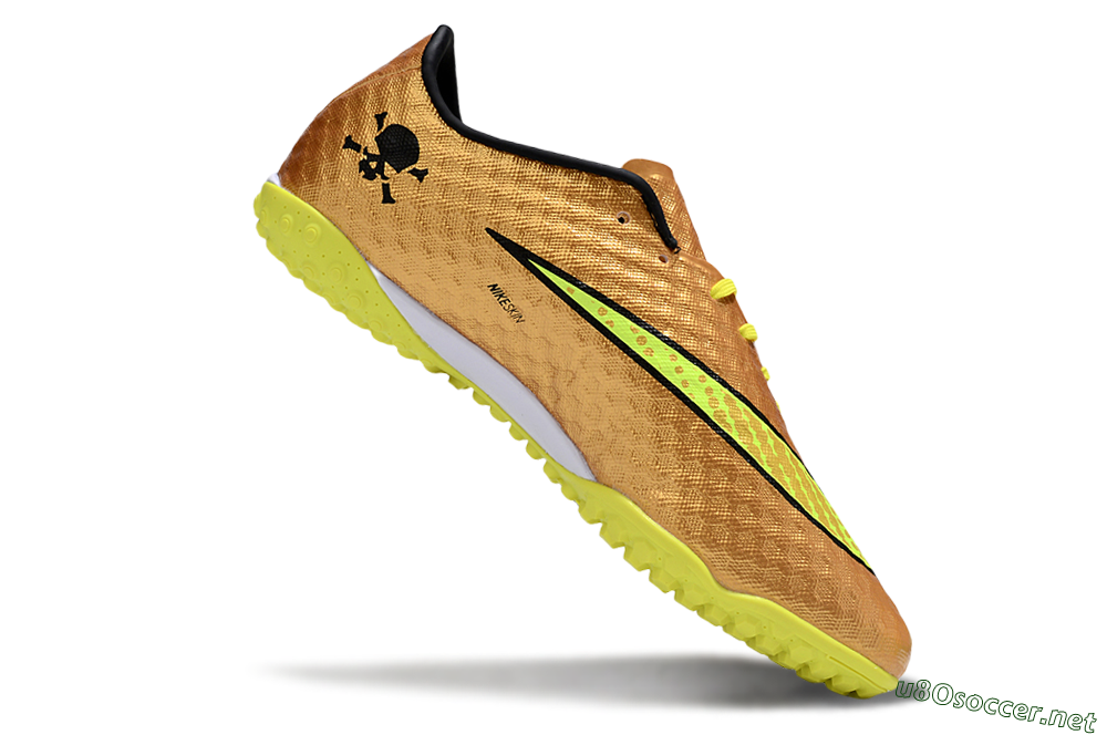 Men's Nike Hypervenom Phantom TF Football Shoes - Gold/Black/Yellow 4