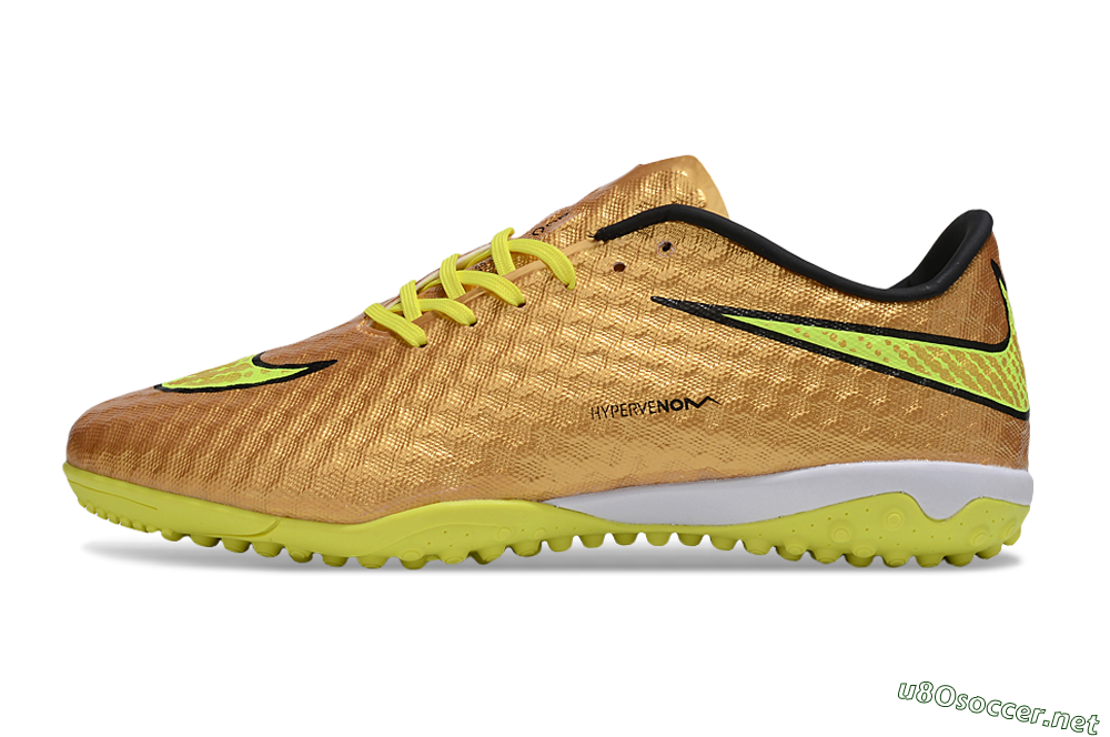 Men's Nike Hypervenom Phantom TF Football Shoes - Gold/Black/Yellow 0