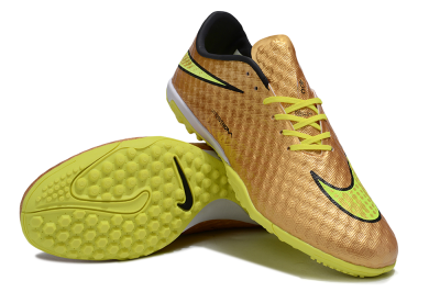 Men's Nike Hypervenom Phantom TF Football Shoes - Gold/Black/Yellow