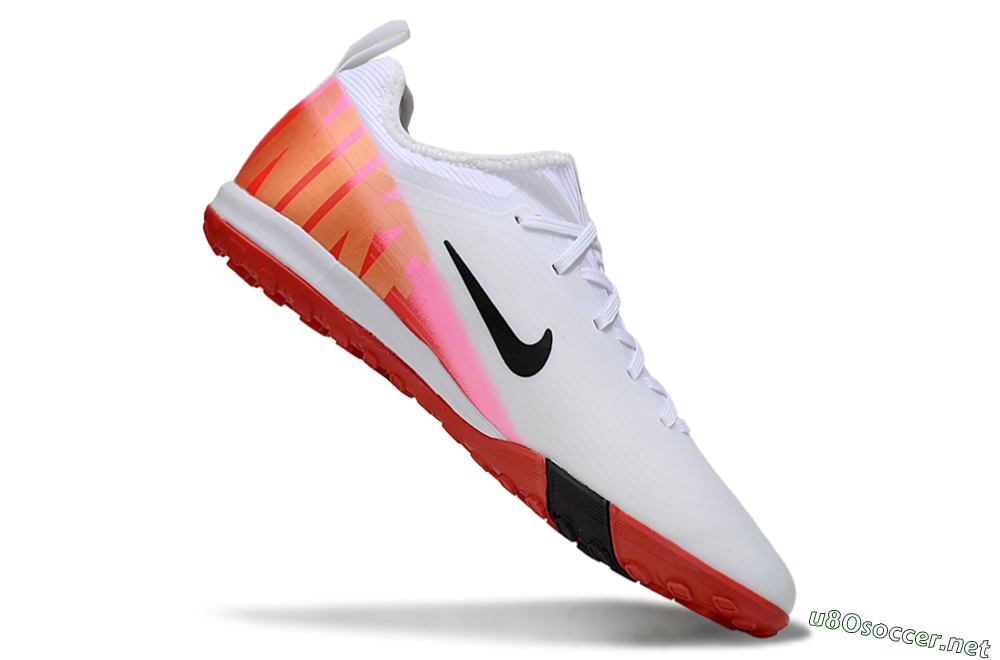 Unisex Nike Air Zoom Mercurial Vapor 16 Pro TF Football Shoes - White/Black/Red 5
