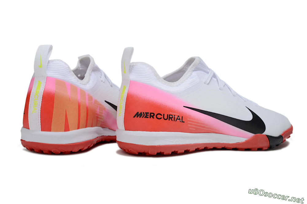 Unisex Nike Air Zoom Mercurial Vapor 16 Pro TF Football Shoes - White/Black/Red 7