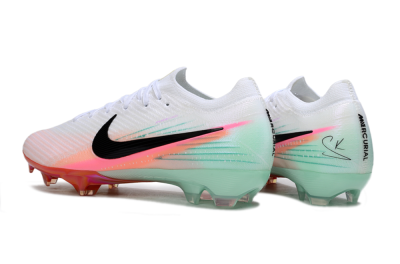 Unisex Nike Air Zoom Mercurial Vapor 16 Elite FG Football Boots - White/Black/Pink