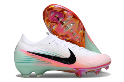 Unisex Nike Air Zoom Mercurial Vapor 16 Elite FG Football Boots - White/Black/Pink