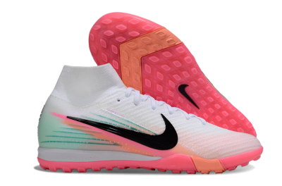 Unisex Nike Air Zoom Mercurial Superfly 10 Elite TF Football Shoes - White/Pink/Black