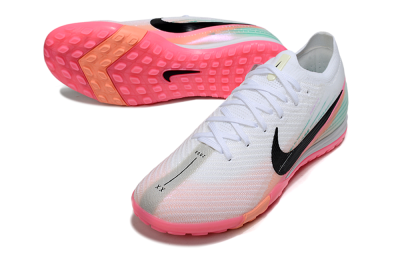 Unisex Nike Air Zoom Mercurial Vapor 16 Elite TF Football Shoes - White/Black/Pink