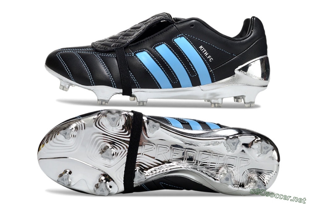 Men's Adidas Predator Accuracy Foldover Tongue FG Football Boots - Black/Blue/Silver 1