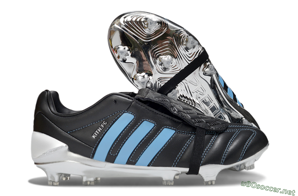 Men's Adidas Predator Accuracy Foldover Tongue FG Football Boots - Black/Blue/Silver 2