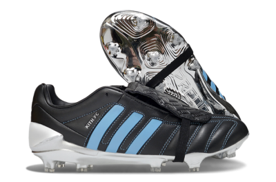 Men's Adidas Predator Accuracy Foldover Tongue FG Football Boots - Black/Blue/Silver