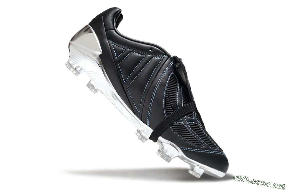 Men's Adidas Predator Accuracy Foldover Tongue FG Football Boots - Black/Blue/Silver 4