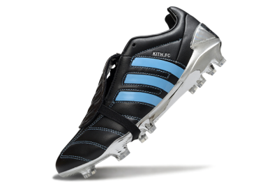 Men's Adidas Predator Accuracy Foldover Tongue FG Football Boots - Black/Blue/Silver