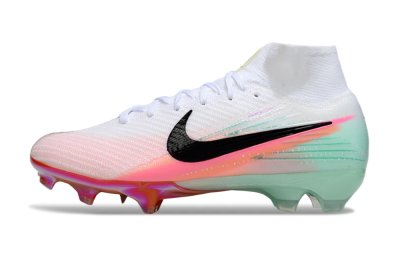 Unisex Nike Air Zoom Mercurial Superfly 10 Elite FG Football Boots - White/Pink/Black