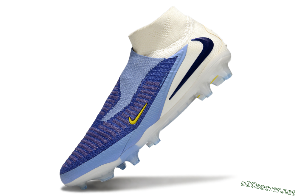 Unisex Nike Phantom 6 Elite FG Football Boots - Blue/White/Black 6