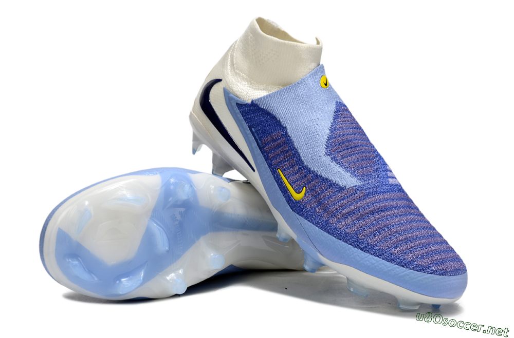Unisex Nike Phantom 6 Elite FG Football Boots - Blue/White/Black 4