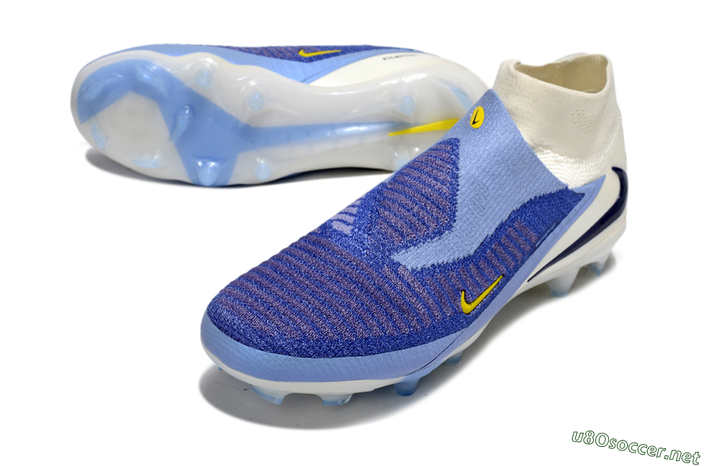Unisex Nike Phantom 6 Elite FG Football Boots - Blue/White/Black 3