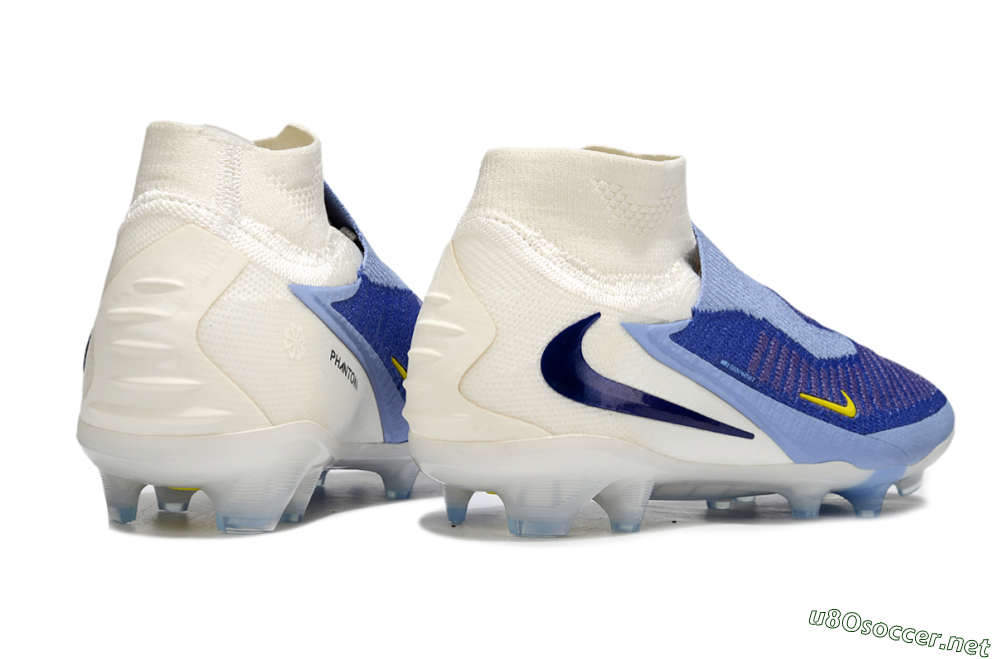 Unisex Nike Phantom 6 Elite FG Football Boots - Blue/White/Black 7