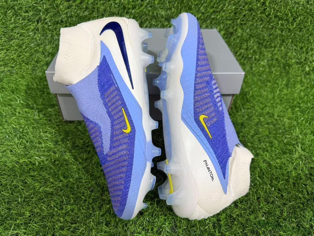 Unisex Nike Phantom 6 Elite FG Football Boots - Blue/White/Black