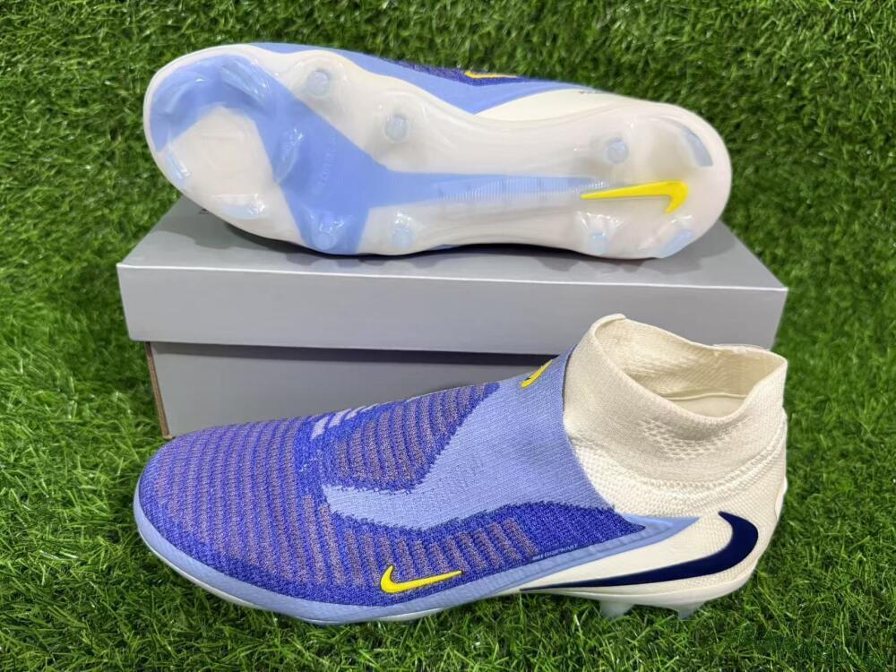 Unisex Nike Phantom 6 Elite FG Football Boots - Blue/White/Black