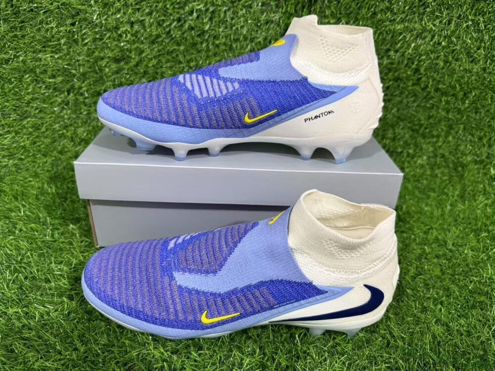 Unisex Nike Phantom 6 Elite FG Football Boots - Blue/White/Black