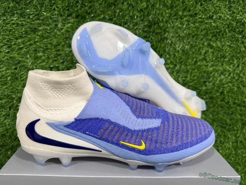 Unisex Nike Phantom 6 Elite FG Football Boots - Blue/White/Black