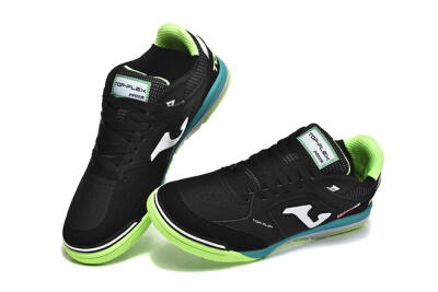 Men's Joma Top Flex IC Football Shoes - Black/White/Yellow