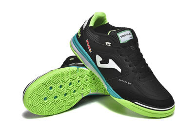 Men's Joma Top Flex IC Football Shoes - Black/White/Yellow