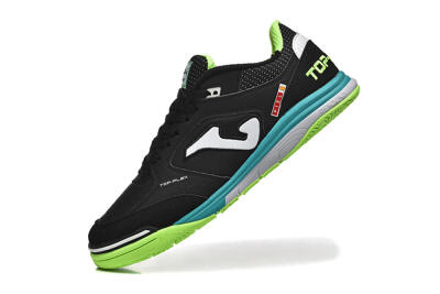 Men's Joma Top Flex IC Football Shoes - Black/White/Yellow