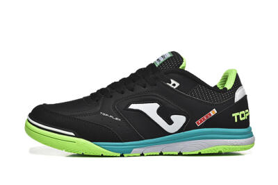 Men's Joma Top Flex IC Football Shoes - Black/White/Yellow