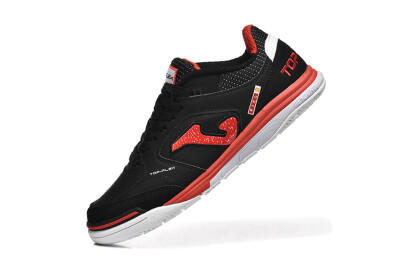 Men's Joma Top Flex IC Football Shoes - Black/Red/White