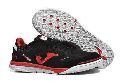 Men's Joma Top Flex IC Football Shoes - Black/Red/White