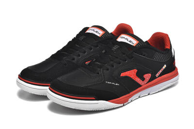 Men's Joma Top Flex IC Football Shoes - Black/Red/White