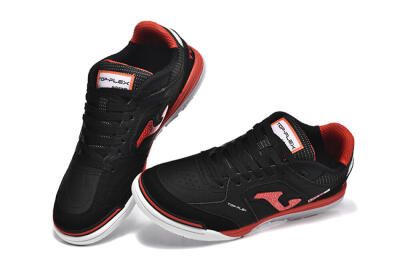 Men's Joma Top Flex IC Football Shoes - Black/Red/White