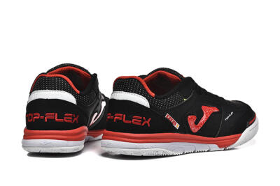 Men's Joma Top Flex IC Football Shoes - Black/Red/White