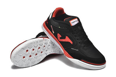 Men's Joma Top Flex IC Football Shoes - Black/Red/White