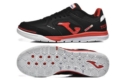 Men's Joma Top Flex IC Football Shoes - Black/Red/White