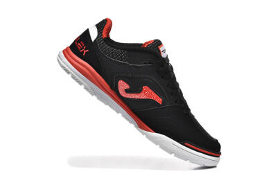 Men's Joma Top Flex IC Football Shoes - Black/Red/White