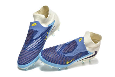 Men's Nike Phantom 6 Elite FG Football Boots - Blue/White/Black
