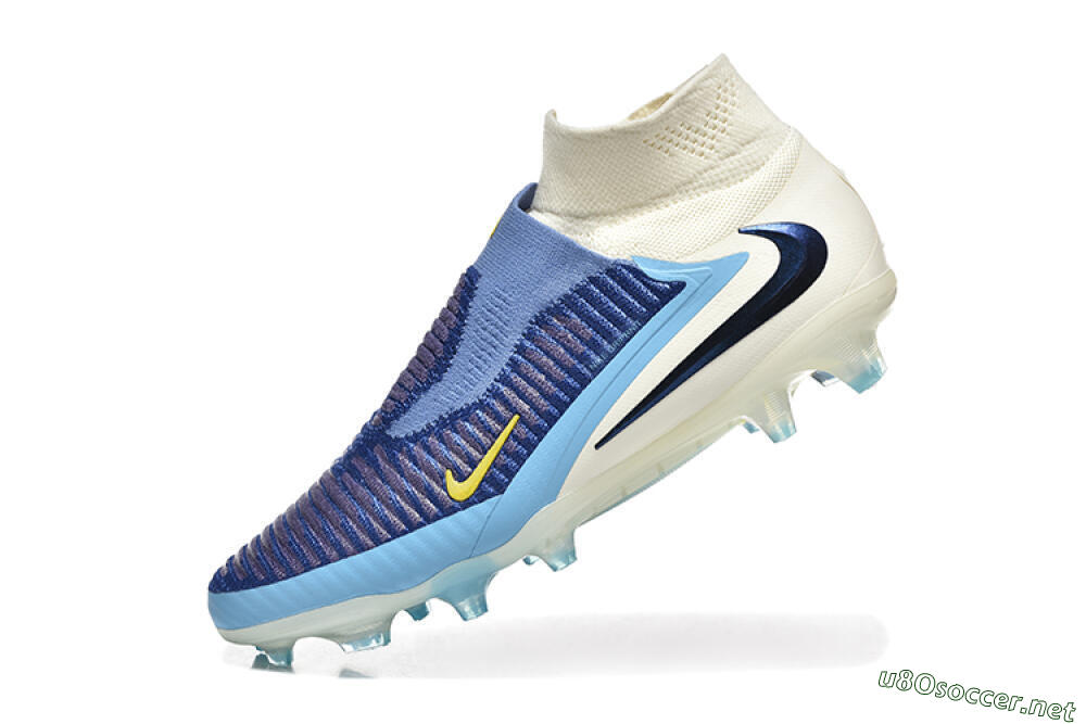Men's Nike Phantom 6 Elite FG Football Boots - Blue/White/Black 8