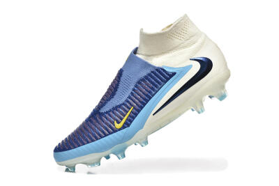 Men's Nike Phantom 6 Elite FG Football Boots - Blue/White/Black