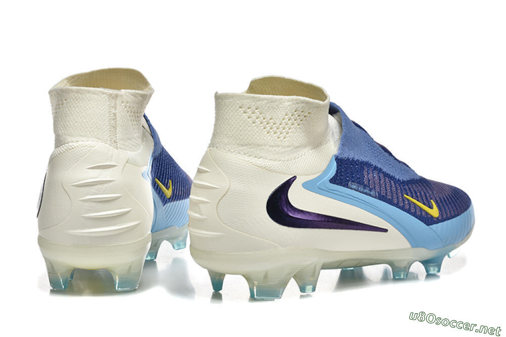 Men's Nike Phantom 6 Elite FG Football Boots - Blue/White/Black 9