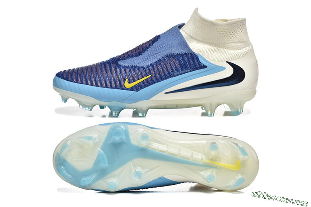 Men's Nike Phantom 6 Elite FG Football Boots - Blue/White/Black 1