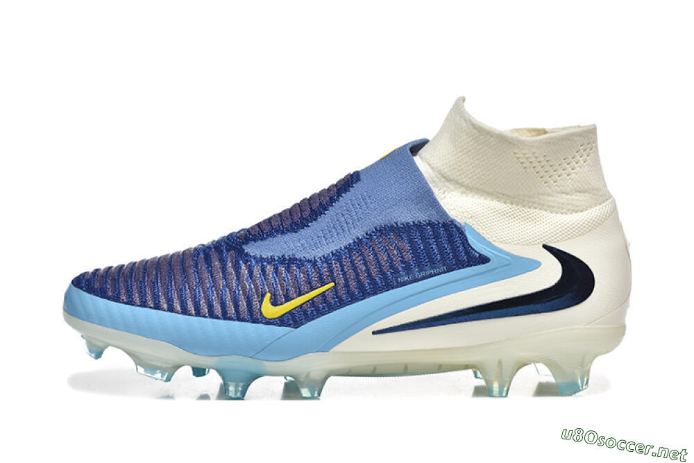 Men's Nike Phantom 6 Elite FG Football Boots - Blue/White/Black 0