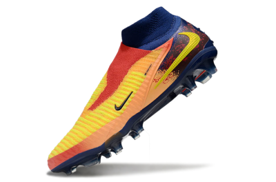 Unisex Nike Phantom 6 Elite FG Football Boots - Red/Yellow/Blue
