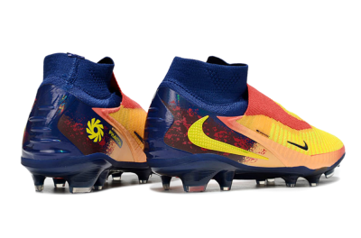 Unisex Nike Phantom 6 Elite FG Football Boots - Red/Yellow/Blue
