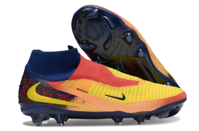 Unisex Nike Phantom 6 Elite FG Football Boots - Red/Yellow/Blue