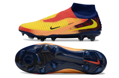 Unisex Nike Phantom 6 Elite FG Football Boots - Red/Yellow/Blue