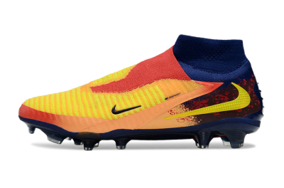 Unisex Nike Phantom 6 Elite FG Football Boots - Red/Yellow/Blue