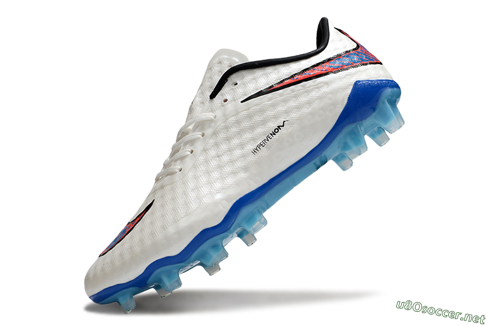 Men's Nike Hypervenom Phantom FG Football Boots - White/Red/Blue 5