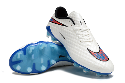 Men's Nike Hypervenom Phantom FG Football Boots - White/Red/Blue