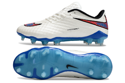 Men's Nike Hypervenom Phantom FG Football Boots - White/Red/Blue